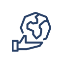 Hand Globe Icon